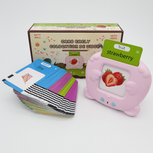 Обучающая интерактивная игрушка с карточками и озвучкой русско-английская. (Розовая). Обучающая интерактивная игрушка с карточками и озвучкой русско-английская. (Розовая).